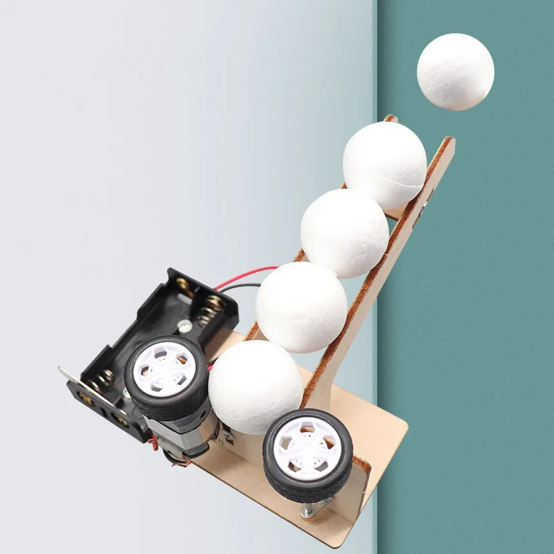 Science Project Diy - Elektrische Balwerpmachine Kits DIY Wetenschapsspeelgoed Educatief