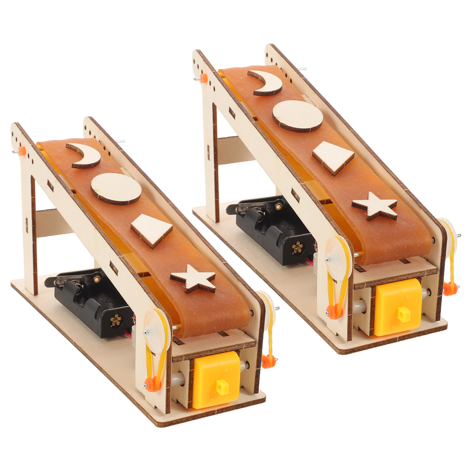 Science Project Diy - 2-delige Elektrische Transportband DIY Montagekit Interactief