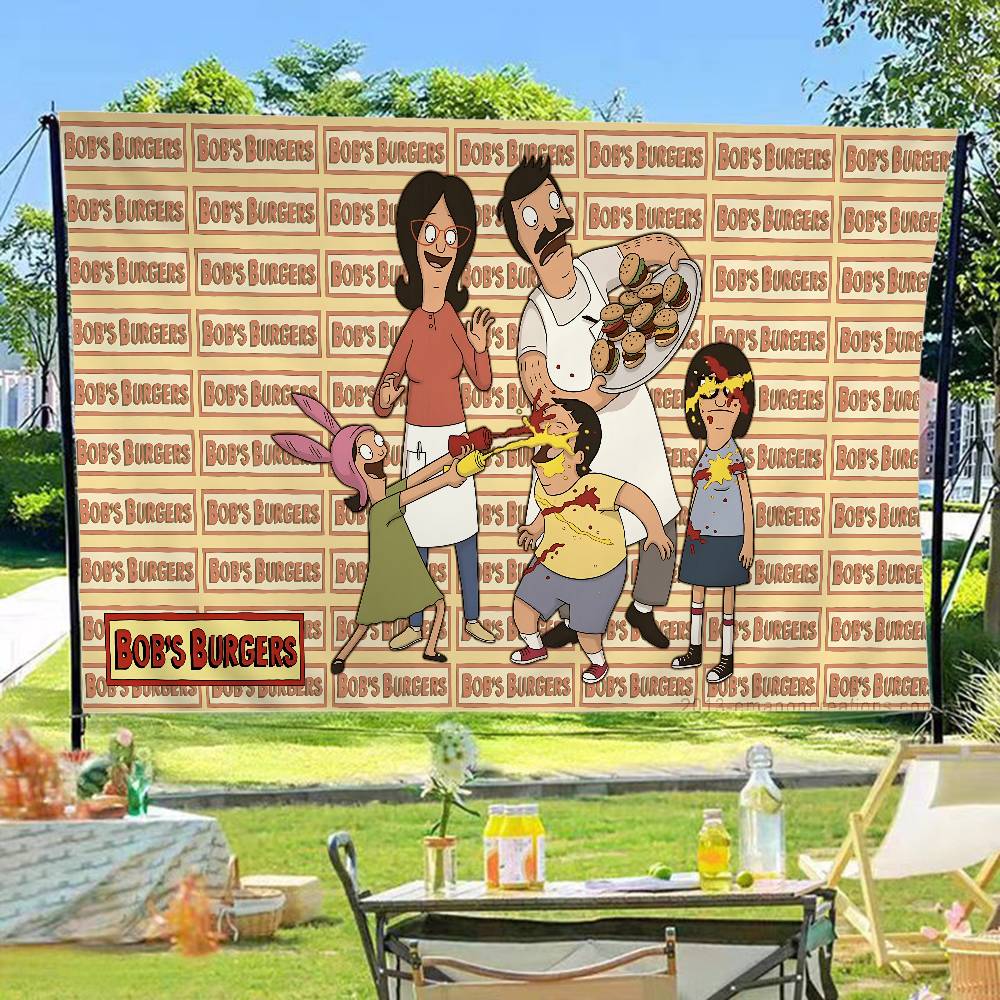 Science Bob - BobS-Burgers Anime Bedrukte Grote Vlag Kunst