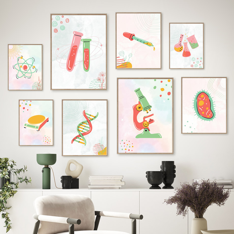 1 stuk frameloos canvas schild - Science Nursery recensie en prijs