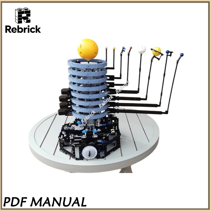 Prachtige MOC-bouwsteenset, ee - Solar System Orrery recensie en prijs